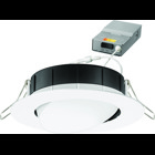 6" wafer-thin LED downlight, Adjustable, Round, LED, Switchable White, 90 CRI, Matte black