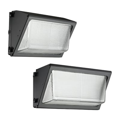 TWR2 LED ALO 50K MVOLT PE DDBTXD Glass Refractor LED Wall Pack, Adjustable Light Output, Photocell, Buttontype, 5000K, 120-277