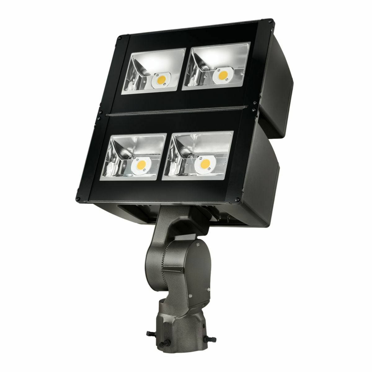 Night Falcon Large, 252W, 4000K, 120-277V, 6x6, Sliptfitter, Carbon Bronze
