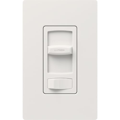 Skylark Contour Reverse-phase Dimmer with on/off switch, CFL/LED (Screw-based), Incandescent/Halogen, Electronic Low-voltage, 3-way/single-pole, 250W CFL/LED or 500W inc/hal/ELV in white