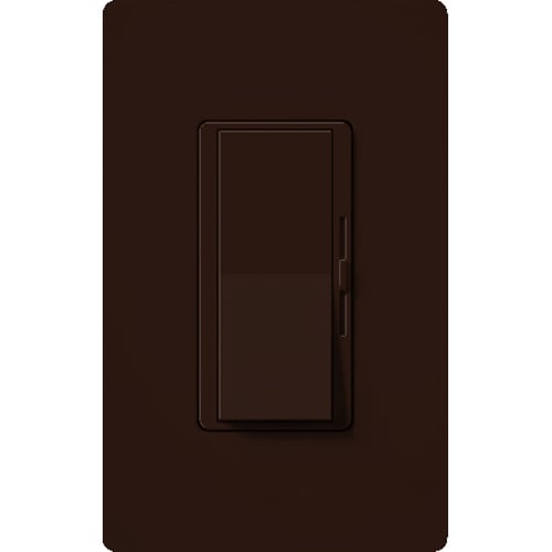 Diva Reverse-phase Dimmer - Gloss Finish,  CFL/LED (Screw-based), Incandescent/Halogen, Electronic Low-voltage, 3-way/single-pole, 250W CFL/LED or 500W inc/hal/ELV in brown