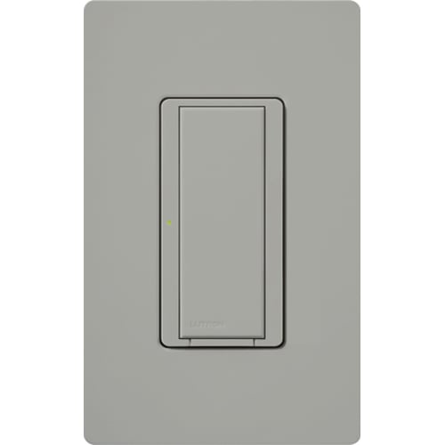 Maestro Wireless Switch, Incandescent/Halogen, Magnetic Low-Voltage, Electronic Low-Voltage, Non-Dim Fluorescent, Specification grade, multi-location/single-pole, 120V/8A light or 3A fan or 1/4 HP motor 277V/8A light or 3A fan in gray Vive enabled