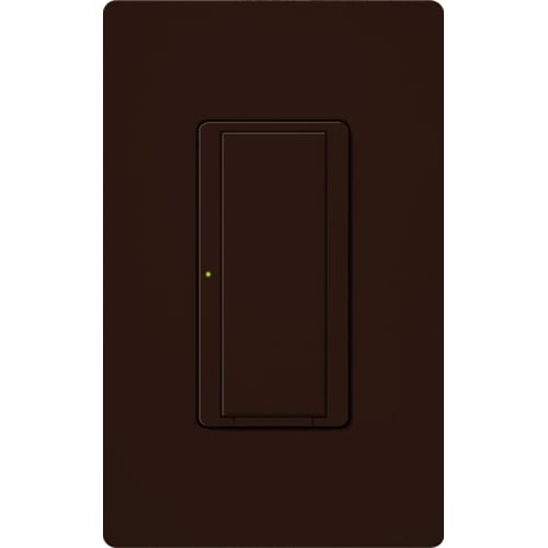 Maestro Wireless Switch, Incandescent/Halogen, Magnetic Low-Voltage, Electronic Low-Voltage, Non-Dim Fluorescent, Specification grade, multi-location/single-pole, 120V/8A light or 3A fan or 1/4 HP motor 277V/8A light or 3A fan in brown Vive enabled
