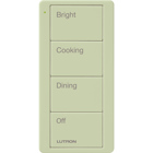 Pico Wireless Control, 4-button, 434 MHz, scene control of lights, kitchen engraving, in ivory
