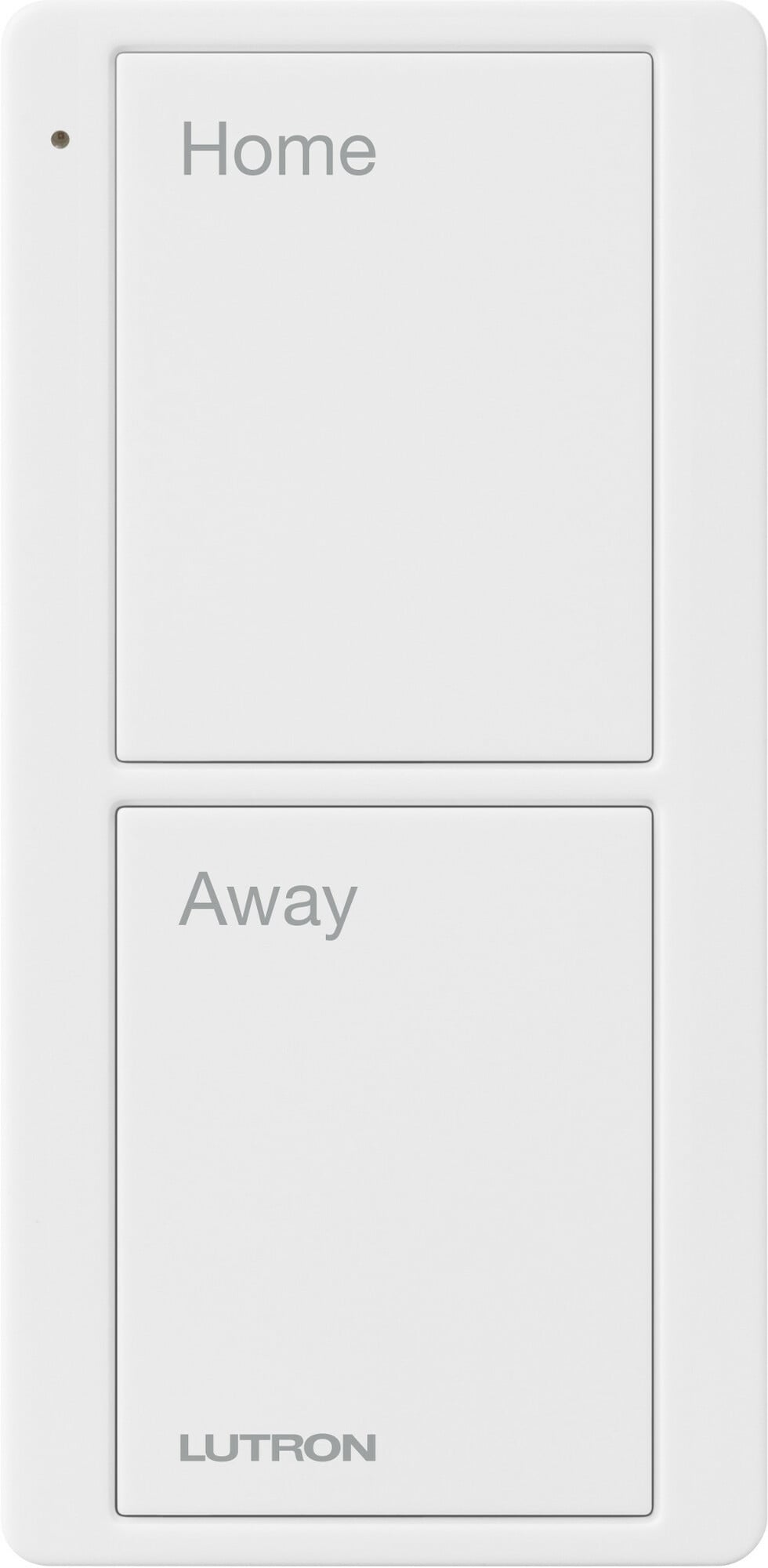 Lutron 2-Button Scene Pico Smart Remote, with Pre-engraved Text-"Home/Away" - White