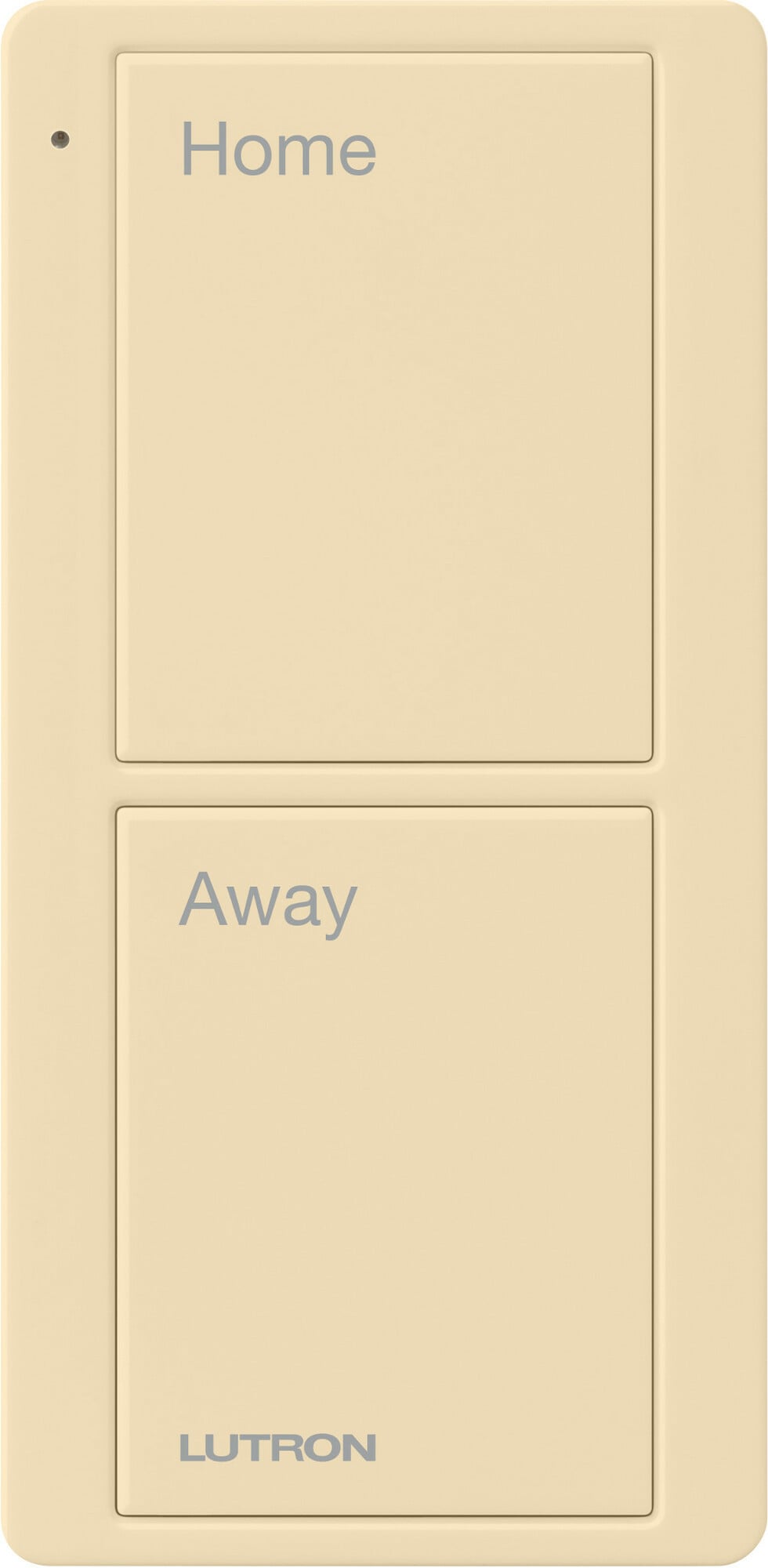 Lutron 2-Button Scene Pico Smart Remote, with Pre-engraved Text-"Home/Away" - Ivory