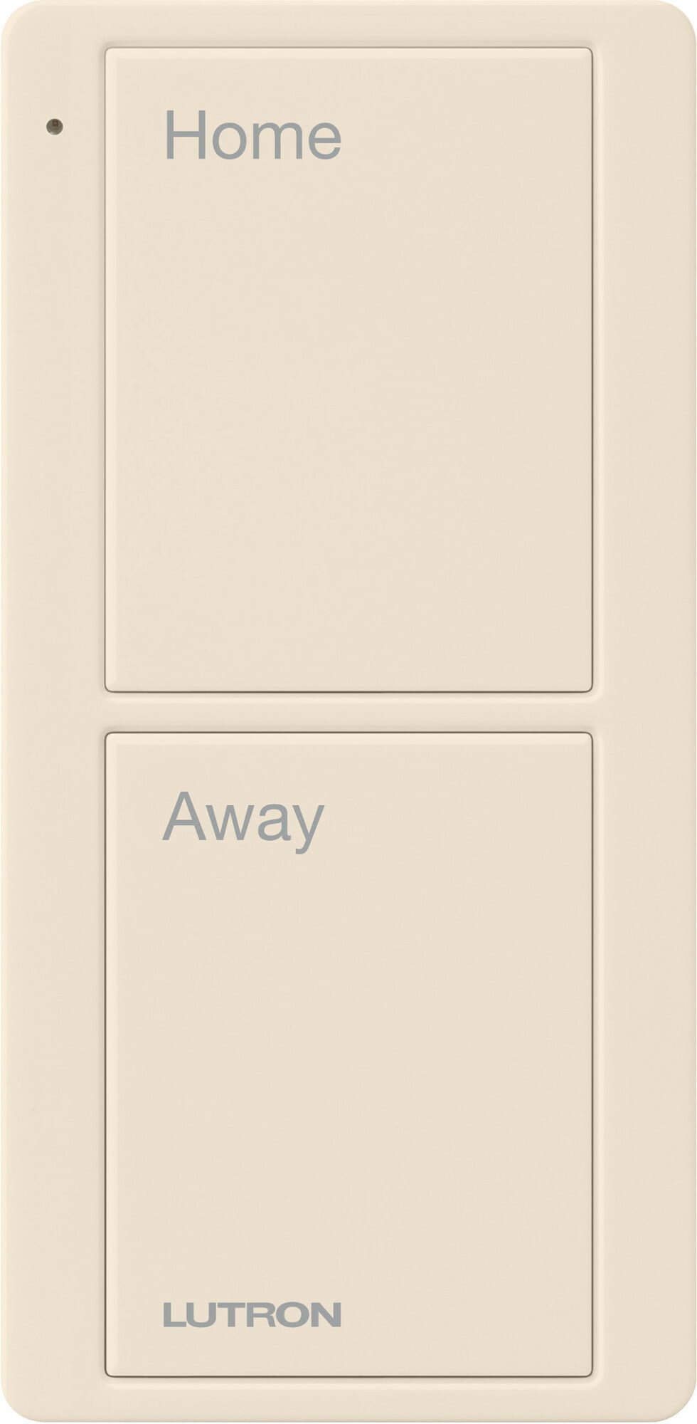 Lutron 2-Button Scene Pico Smart Remote, with Pre-engraved Text-"Alert/Goodnight" - Light Almond