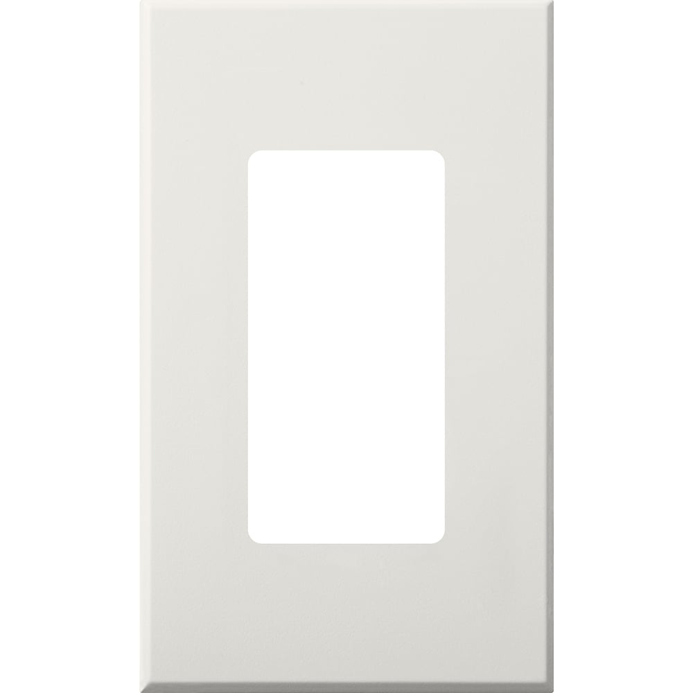 Nova T single-gang wallplate, small opening, no fins broken, in white