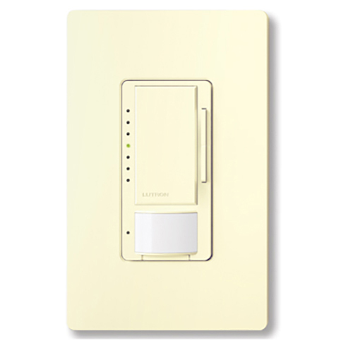 Maestro RF 010 V Occupancy/Vacancy Sensor Dimmer, 434MHZ, 8A, in almond
