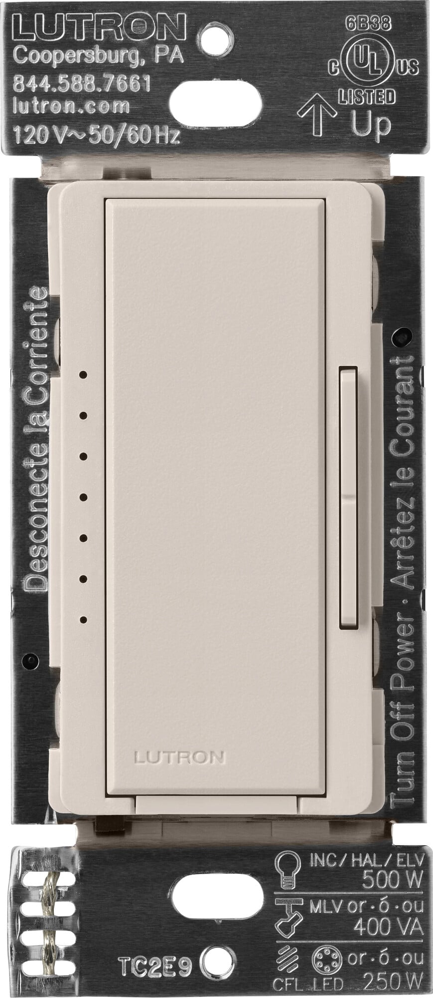 Maestro PRO LED+ Dimmer, Single-pole, 3-way, multilocation, Taupe