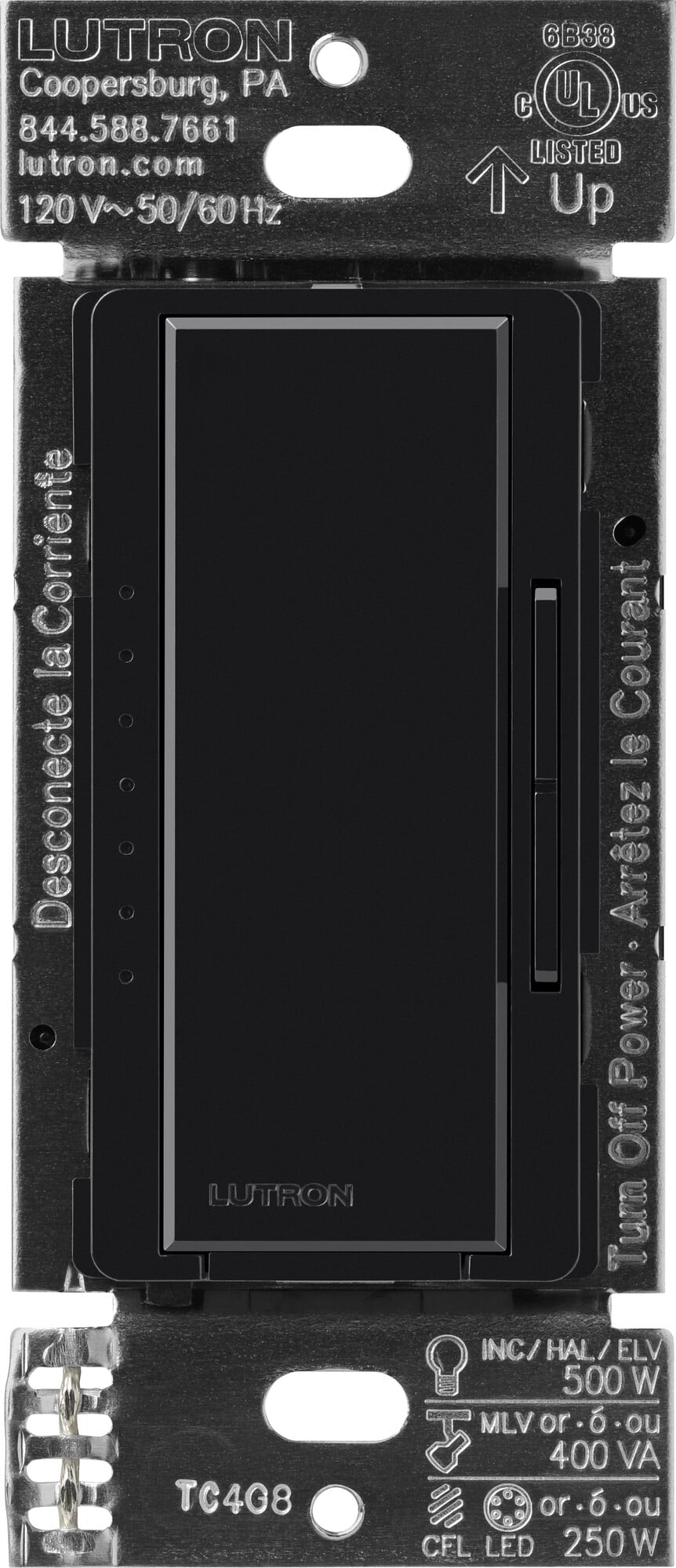 Maestro PRO LED+ Dimmer, Single-pole, 3-way, multilocation, Black