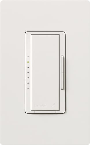 RadioRA 2 Dimmer, Snow, Incandescent/Halogen, Magnetic Low-Voltage, Electronic Low-Voltage, Approved LEDs, CFL, Multi-location/single-pole, neutral required, 120V 600W/600VA