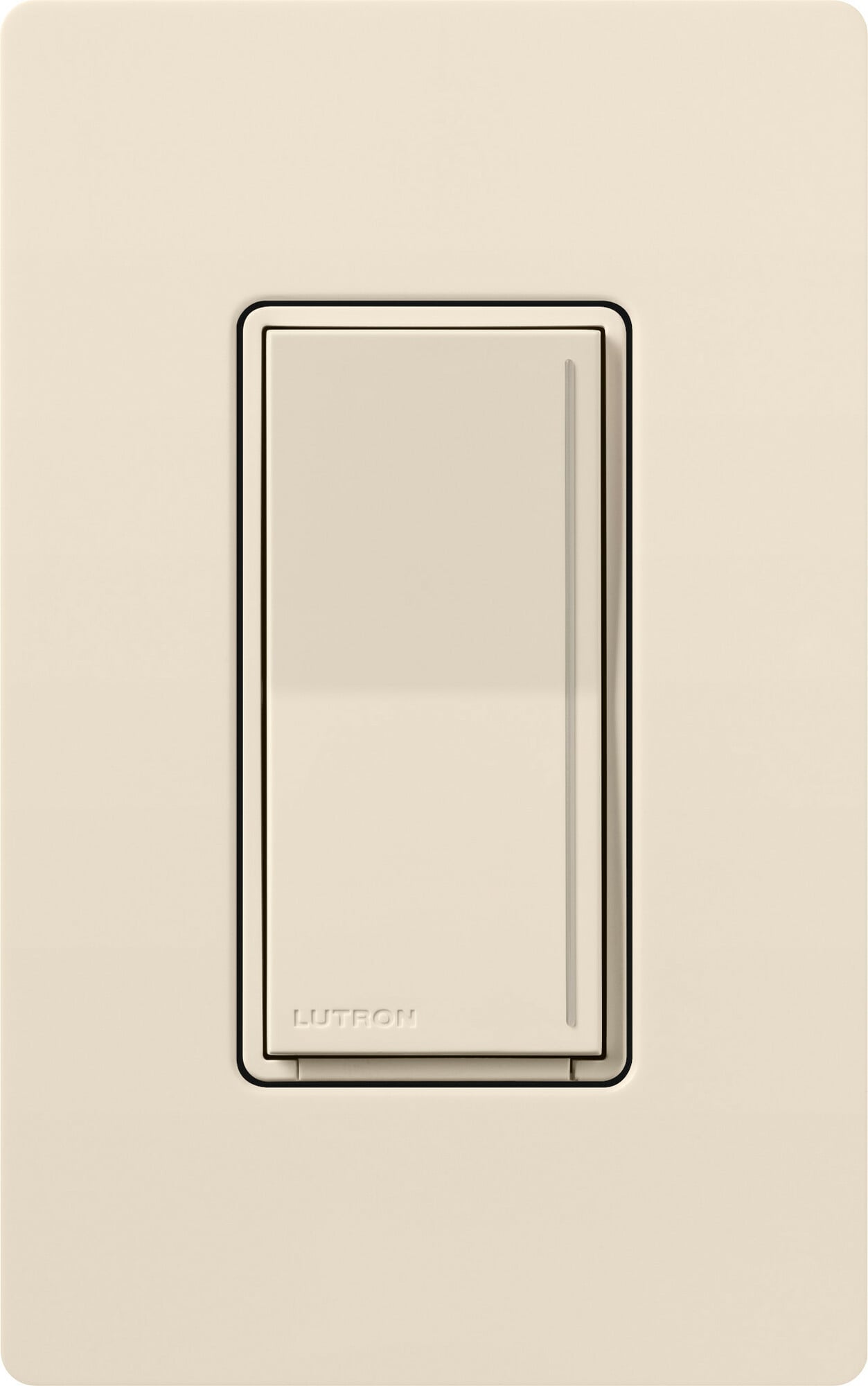Lutron Sunnata 150W Dimmable LED/CFL or 600W Incandescent/Halogen Single Pole/ 3-Way Touch LED Dimmer with On/Off Paddle Switch in Light Almond