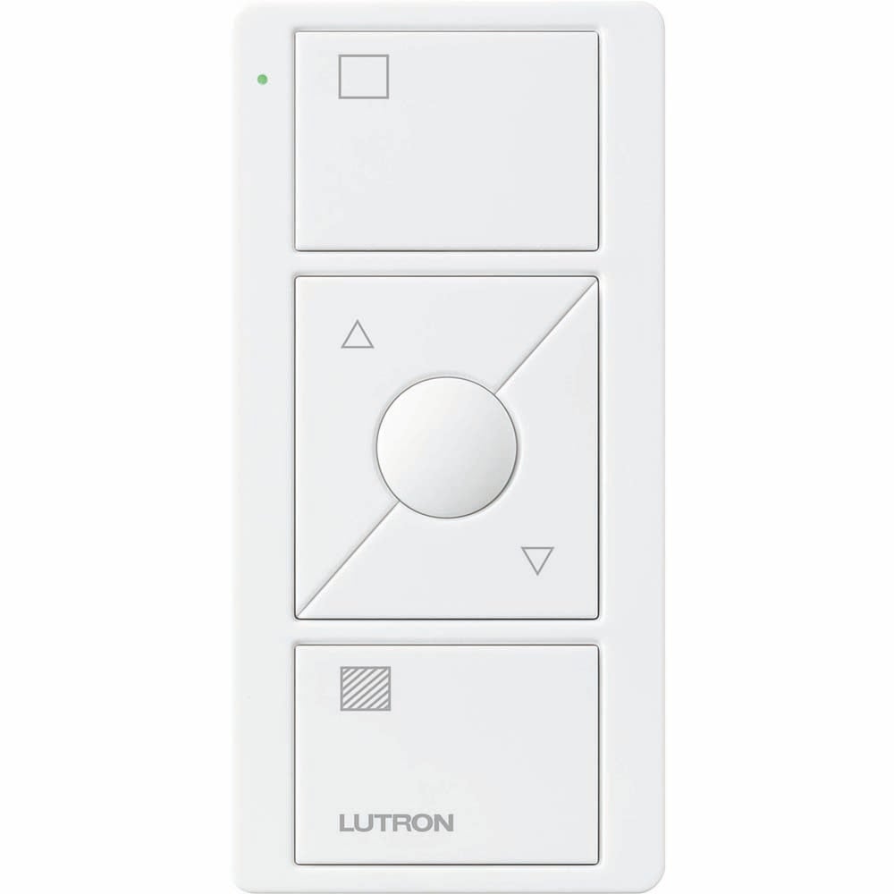 Pico Wireless RF Single-Group Control for Shades; 3 Button with Raise Lower; White
