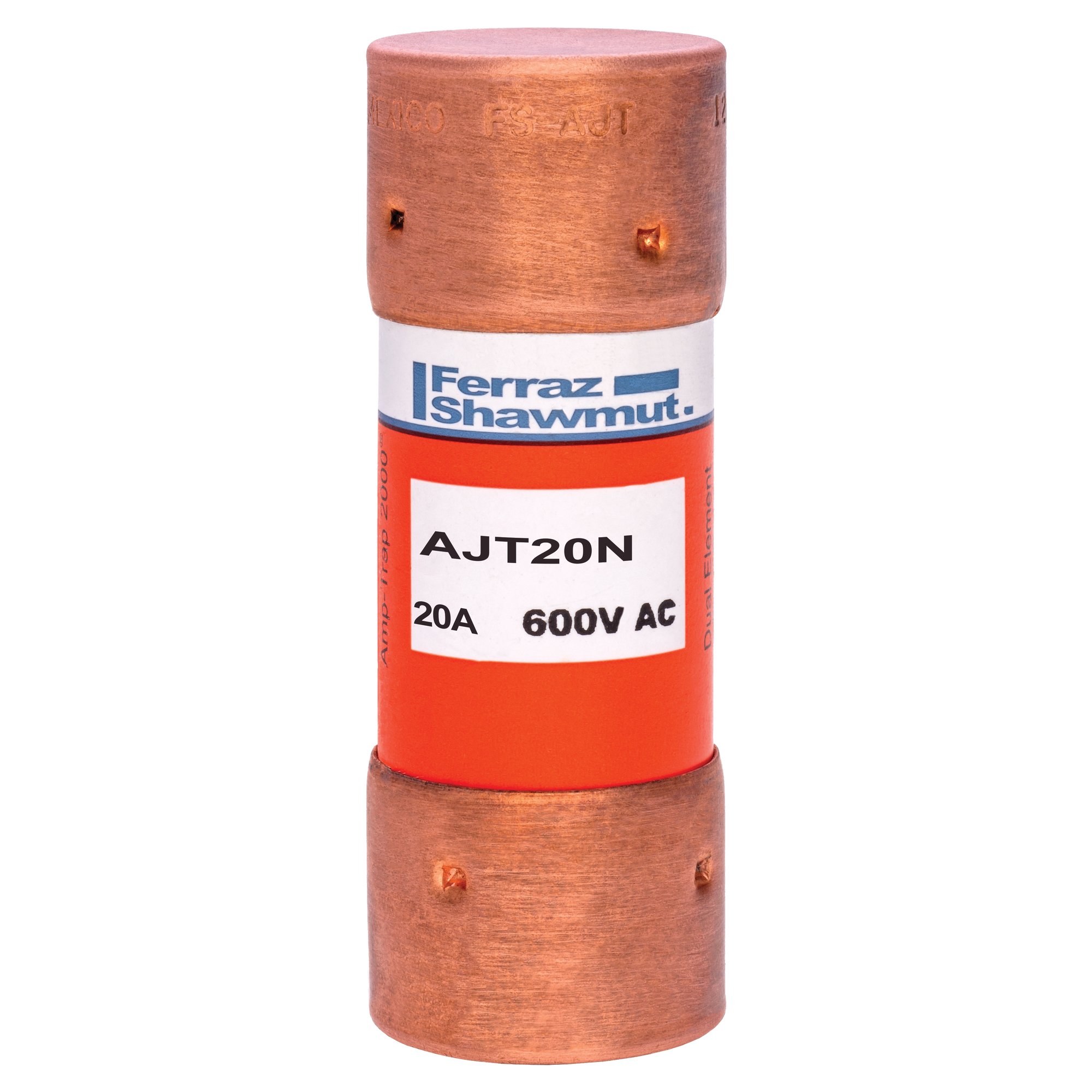 Fuse AJT - Class J - Time-delay 600VAC 400VDC 20A Ferrule