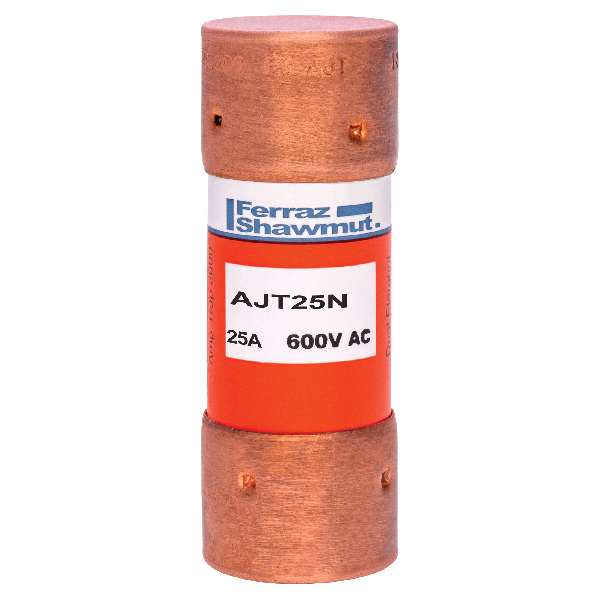 Fuse AJT - Class J - Time-delay 600VAC 400VDC 25A Ferrule