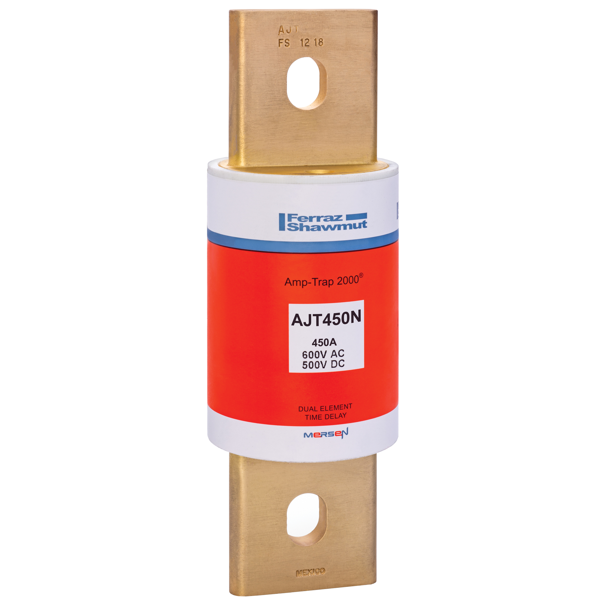 Fuse AJT - Class J - Time-delay 600VAC 500VDC 450A Blade