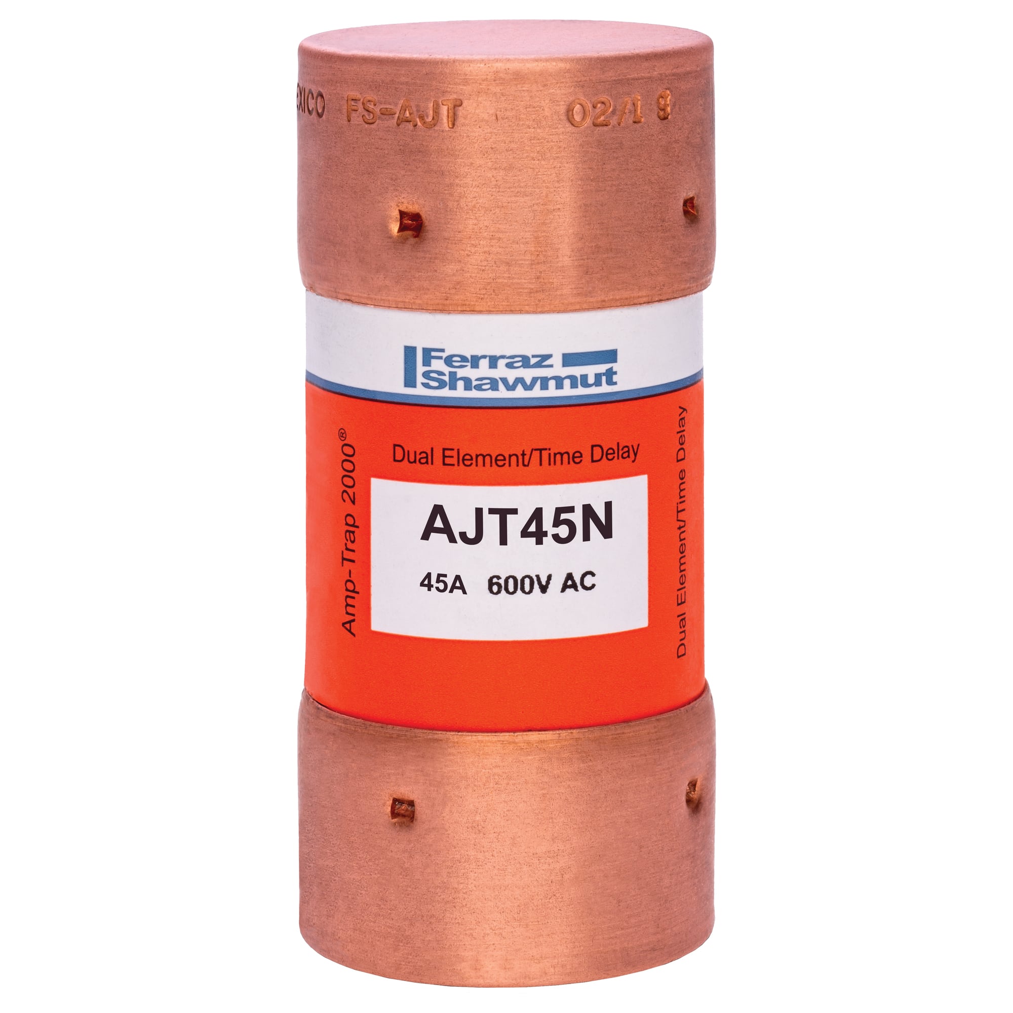 Fuse AJT - Class J - Time-delay 600VAC 400VDC 45A Ferrule