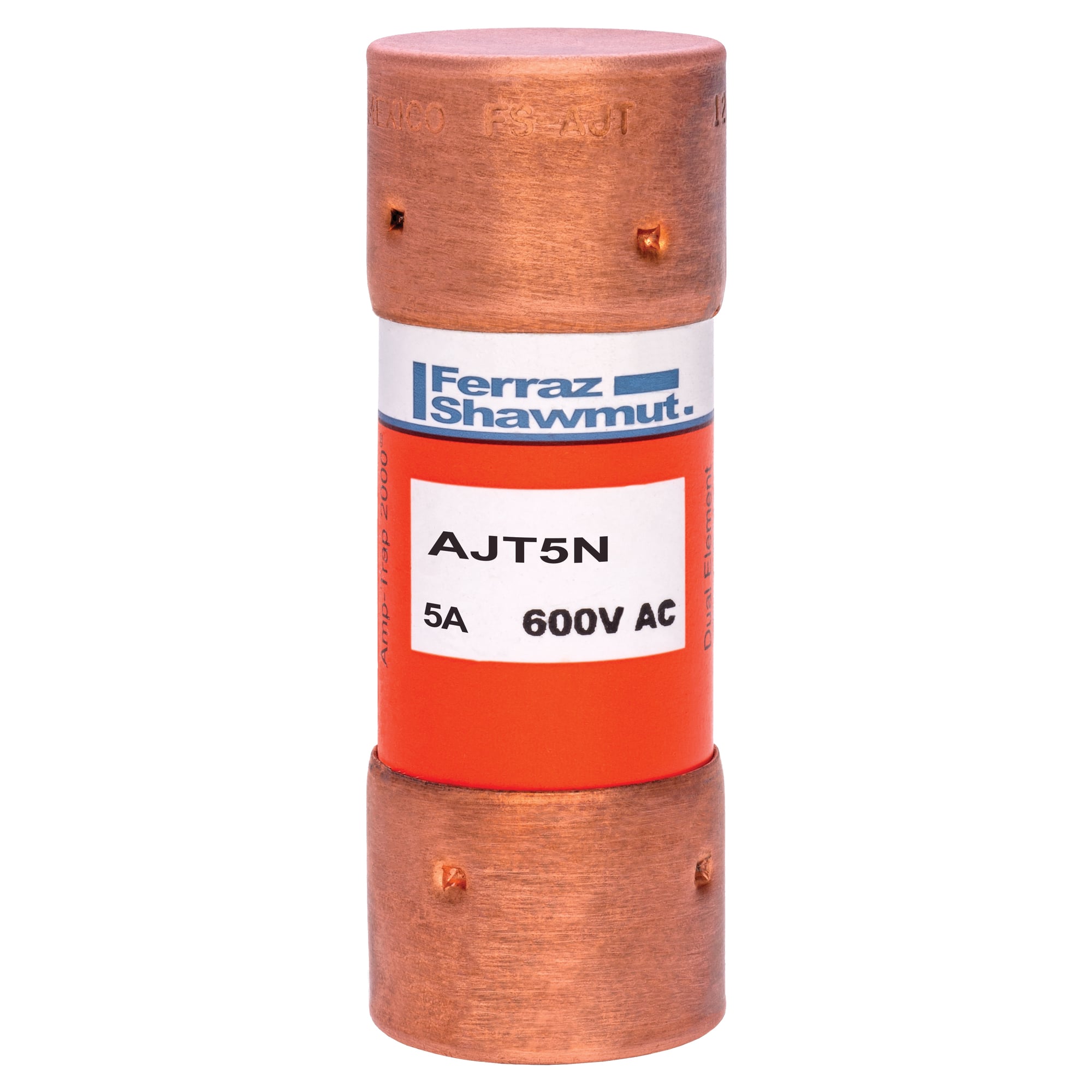 Fuse AJT - Class J - Time-delay 600VAC 500VDC 5A Ferrule