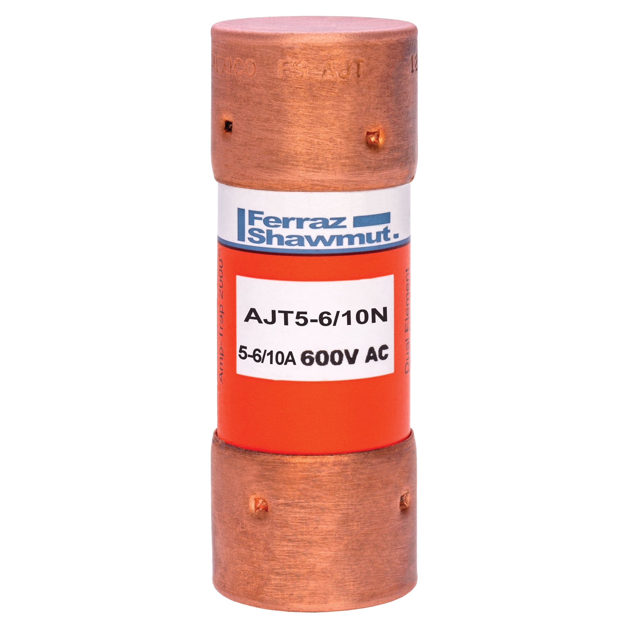 Fuse AJT - Class J - Time-delay 600VAC 500VDC 5.6A Ferrule