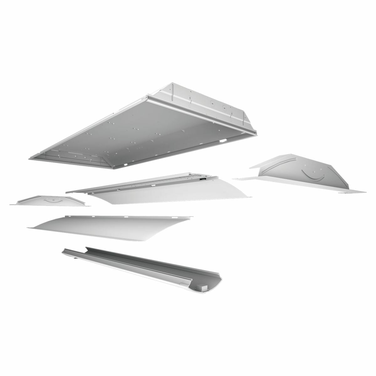 2X2 LED Cruze Retrofit Kit, Ribbed Frosted Acrylic Lens, 3400 Lumens, 85 CRI, 4000K, and UNV 0-10V Dimming Driver