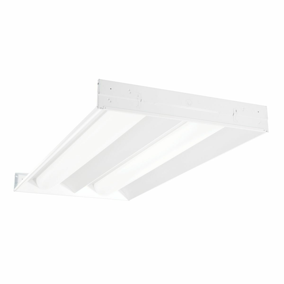 2X4 inch LED Accord, Frosted Acrylic Lens, 5500 Lumens, 85 CRI, 3500K, UNV 0-10V Dimming Driver.