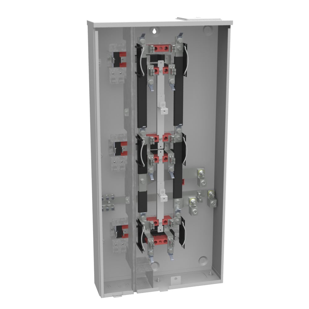U2853-X-KK-K1-PED-CECHA 4 Term, Ringless, Large Closing Plate, Horn Bypass, 3 Position, 3-125 Amp, Main Breaker Provision, Single Connector, 6-350 kcmil, Pedestal Mount Provision, Vertical Commonwealth Edison Chicago Housing Authority