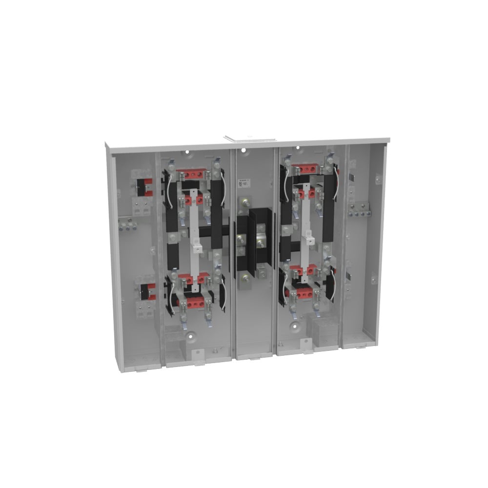 U2854-X-KK-PED-CECHA 4 Term, Ringless, Large Closing Plate, Horn Bypass, 4 Position, 4-125 Amp, Main Breaker Provision, Single Connector, 6-350 kcmil, Pedestal Mount Provision, Vertical Commonwealth Edison Chicago Housing Authority