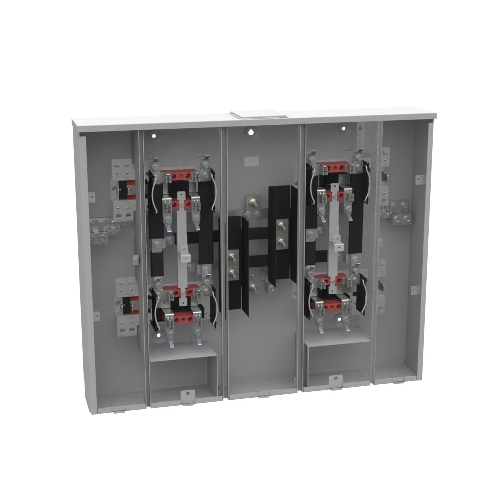 U2864-X-KK-PED-CECHA 4 Term, Ringless, Large Closing Plate, Horn Bypass, 4 Position, 4-200 Amp, Main Breaker Provision, Pedestal Mount Provision, Vertical Commonwealth Edison Chicago Housing Authority
