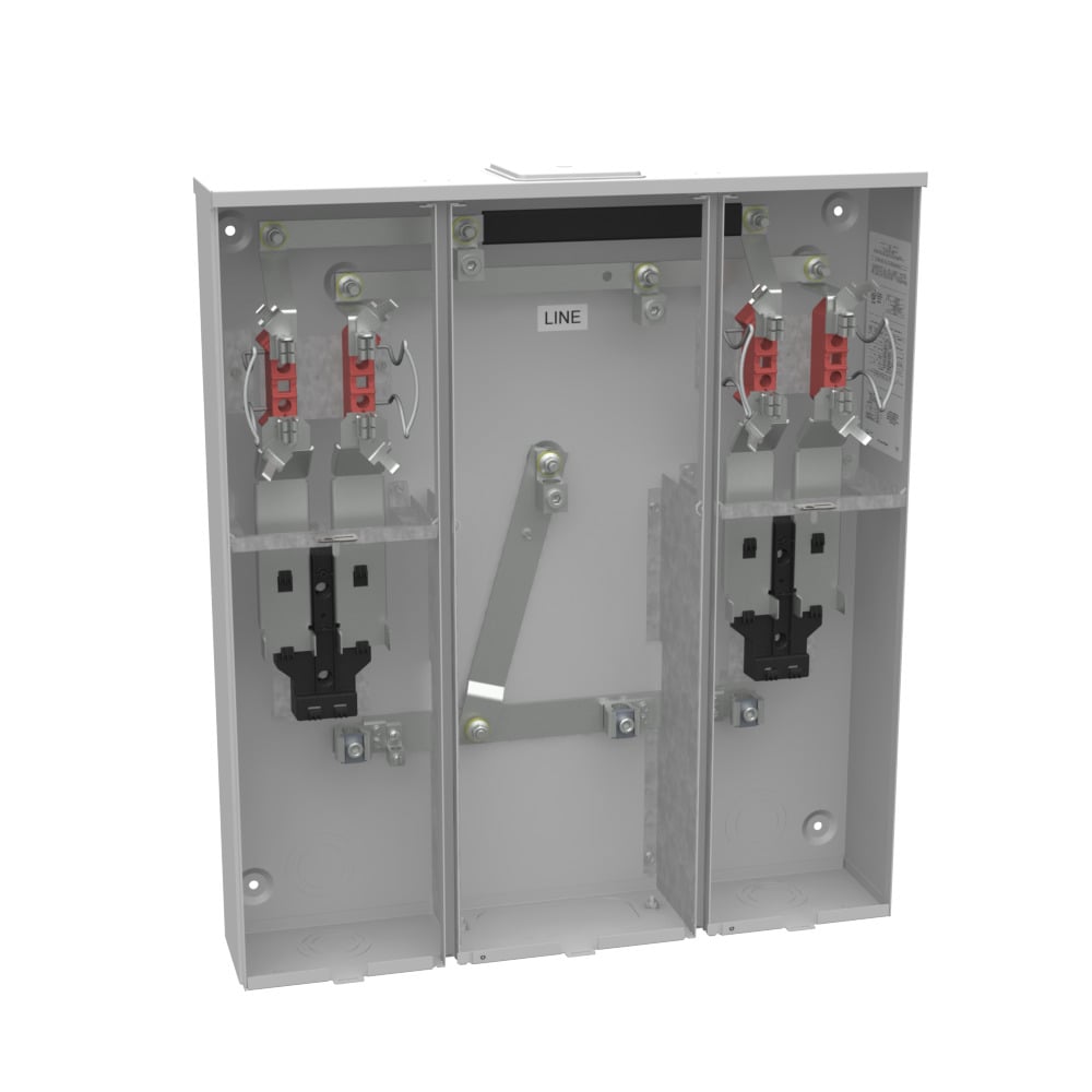U5902-X-KK-K1-PED-CECHA 4 Term, Ringless, Large Closing Plate, Horn Bypass, 2 Position, 2-125 Amp, Main Breaker Provision, Single Connector, 6-350 kcmil, Pedestal Mount Provision, Horizontal Commonwealth Edison Chicago Housing Authority