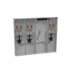 U5903-X-KK-K1-PED-CECHA 4 Term, Ringless, Large Closing Plate, Horn Bypass, 3 Position, 3-125 Amp, Main Breaker Provision, Single Connector, 6-350 kcmil, Pedestal Mount Provision, Horizontal Commonwealth Edison Chicago Housing Authority