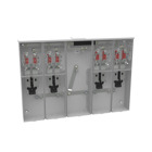 U5904-X-KK-K1-PED-CECHA 4 Term, Ringless, Large Closing Plate, Horn Bypass, 4 Position, 4-125 Amp, Main Breaker Provision, Single Connector, 6-350 kcmil, Pedestal Mount Provision, Horizontal Commonwealth Edison Chicago Housing Authority