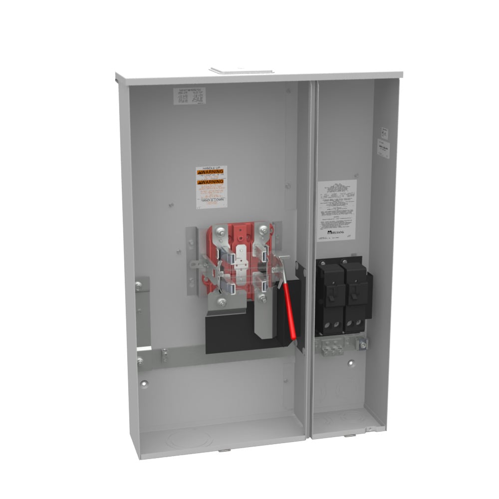 4 TERM RNGLS LRG CLS PLT 2-200 AMP MN BRKR STN STL HASP