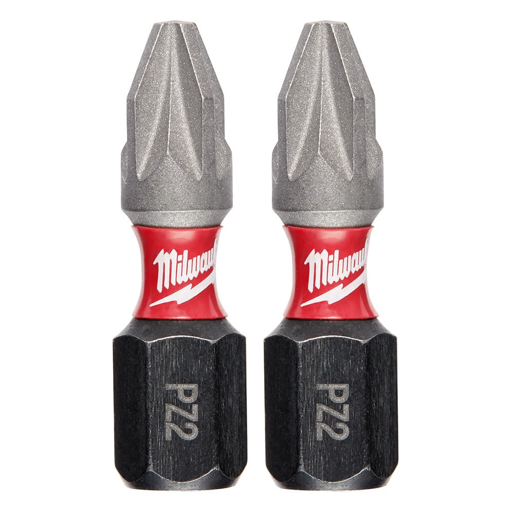 SHOCKWAVE 2-Piece Impact Phillips #2 Insert Bits (2 Pack)