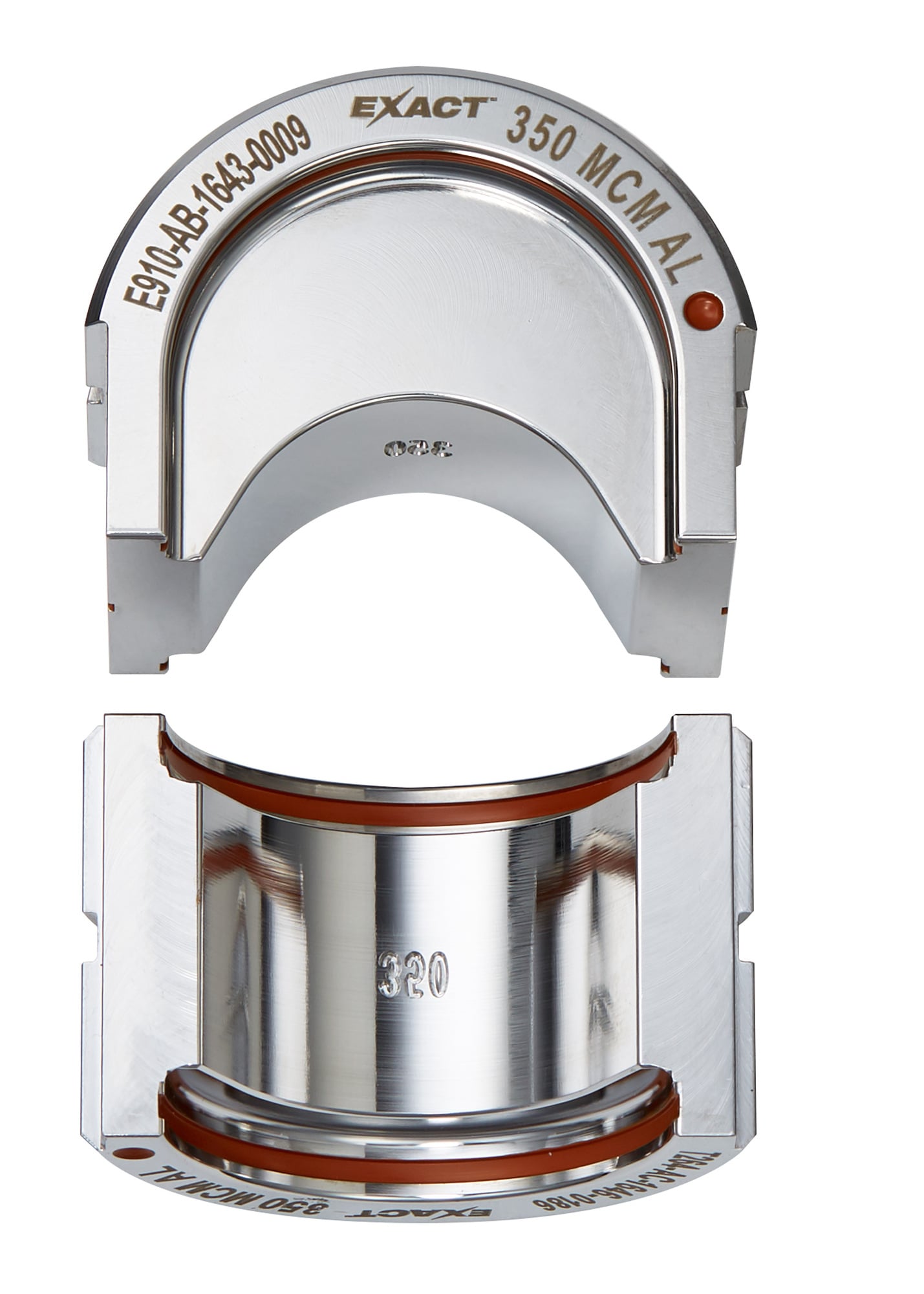 EXACT 350 MCM Aluminum 12T U-Style Die