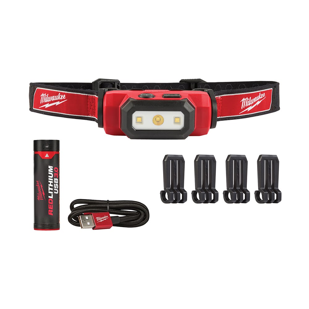 USB Rechargeable Hard Hat Headlamp