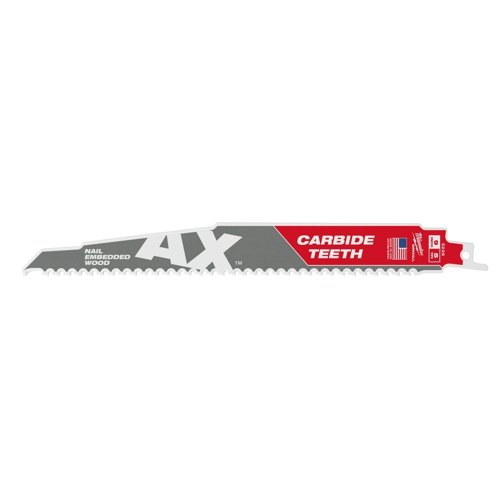 9 in. 5 TPI The Ax Carbide Teeth SAWZALL Blades 3PK
