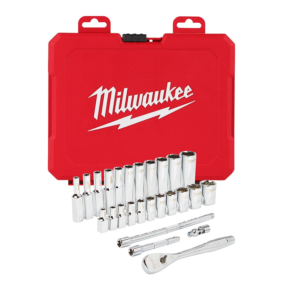 26 Pc. Ratchet & Socket Set-SAE