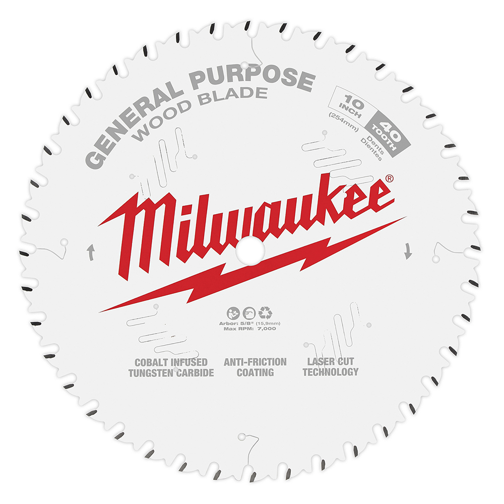 10 in. 40T General Purpose Circular Saw Blade