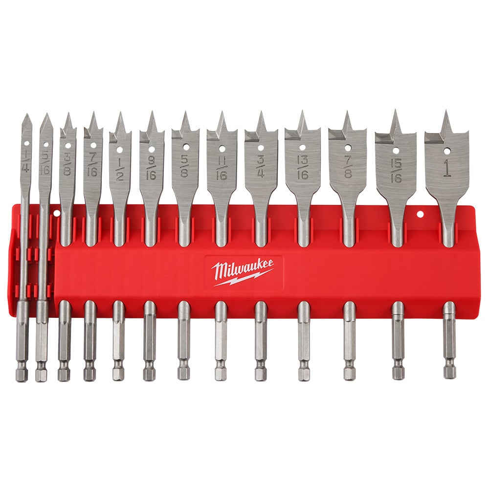 13 PC Flat Boring Bit Set