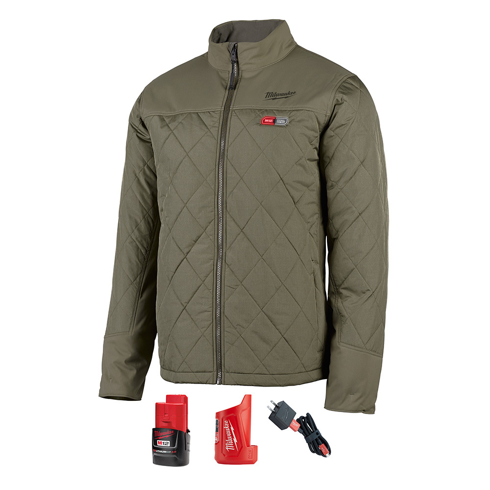 Heated Jacket Kit 2X-Olive Green
