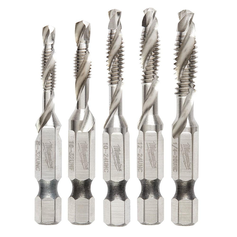 SHOCKWAVE 5 Pc. SAE Impact Drill Tap Set