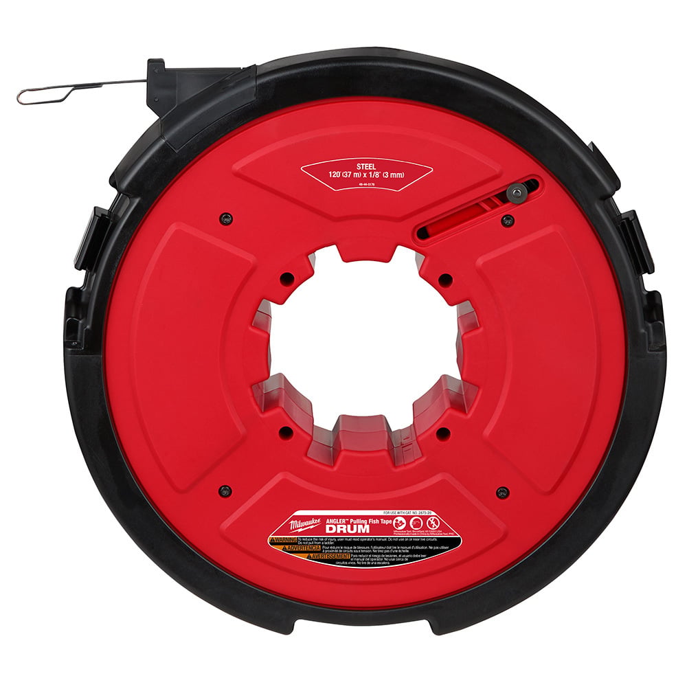 M18 FUEL ANGLER 120 Ft. x 1/8 in. Steel Pulling Fish Tape Replacement Cartridge
