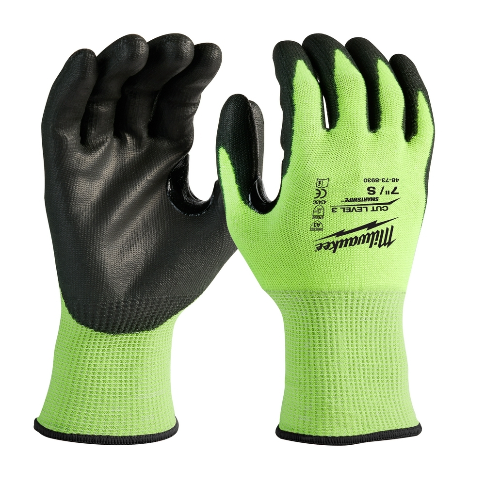 High Visibility Cut Level 3 Polyurethane Dipped - S