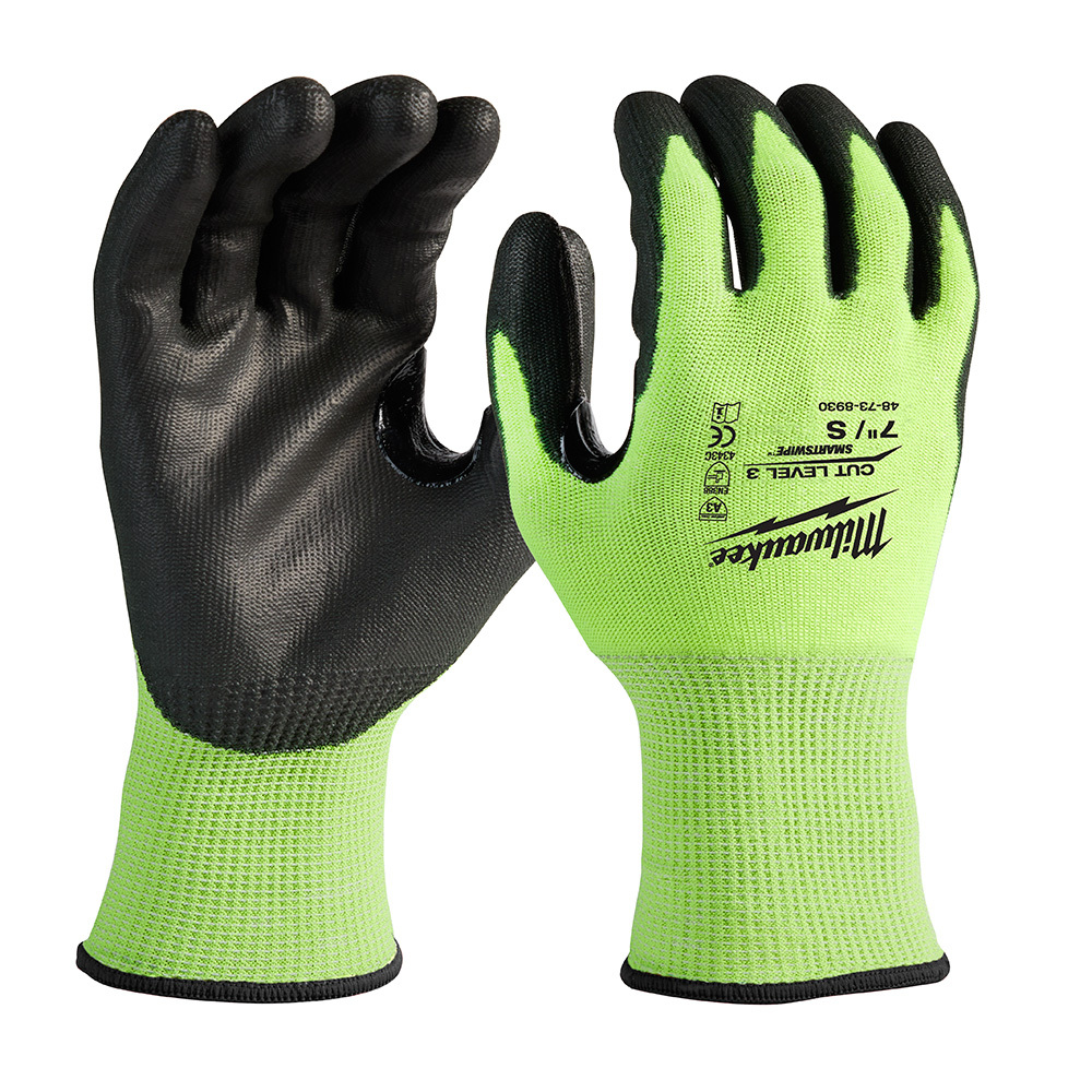 12 Pk High Visibility Cut Level 3 Polyurethane Dipped - S