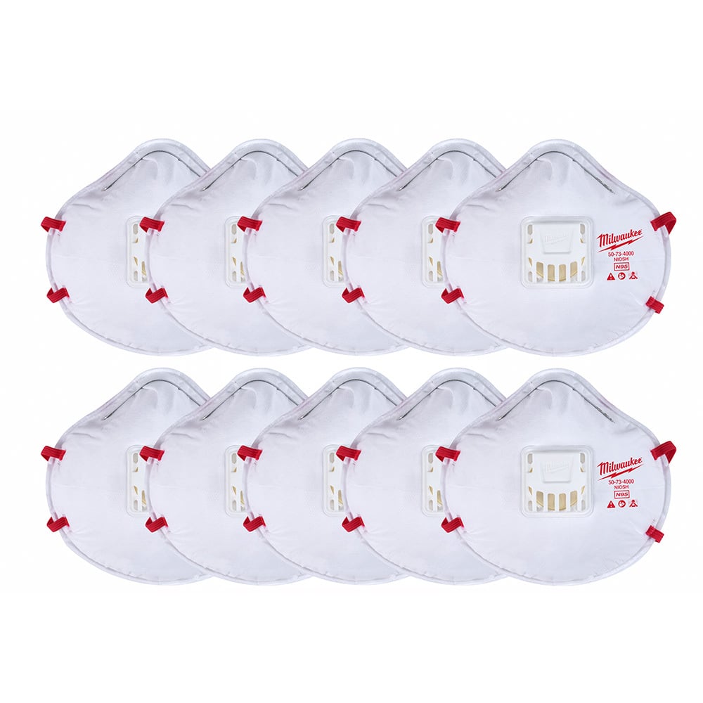 10PK N95 Valved Respirator
