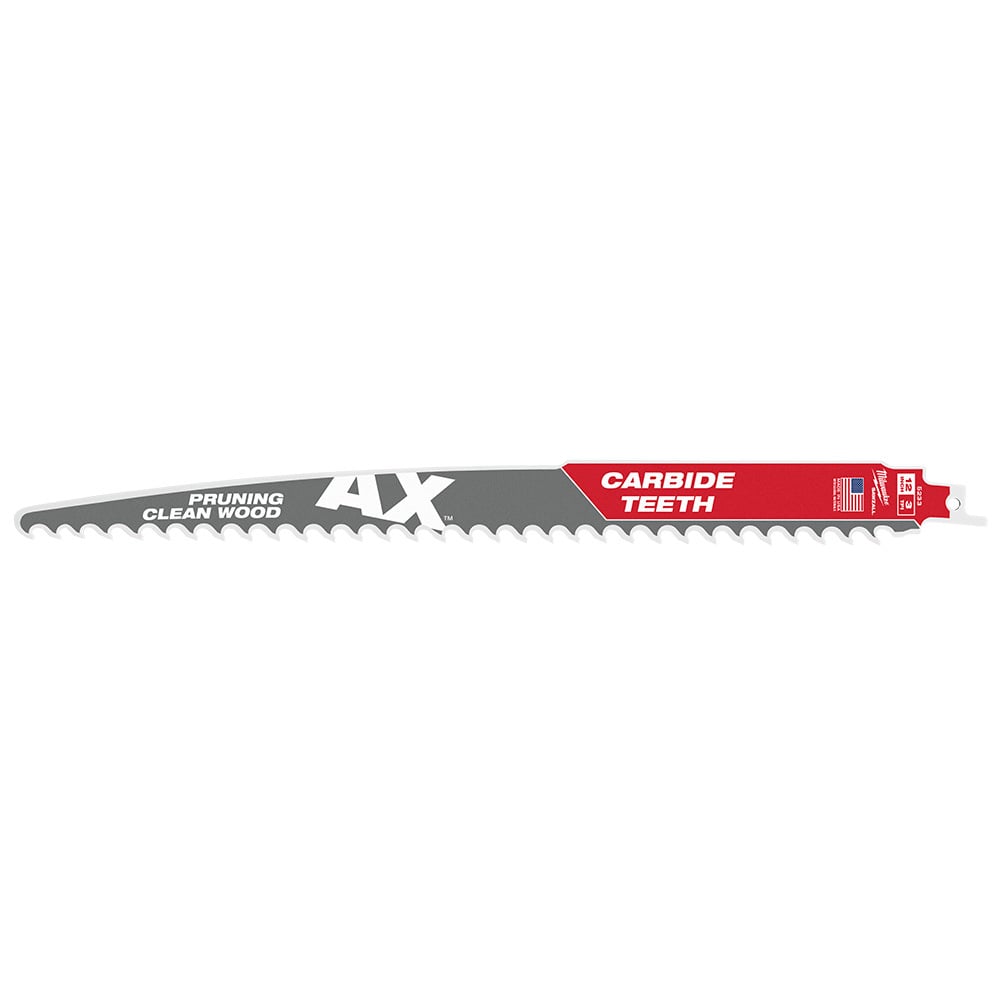 12" 3 TPI The AX with Carbide Teeth for Pruning & Clean Wood SAWZALL Blade 1PK