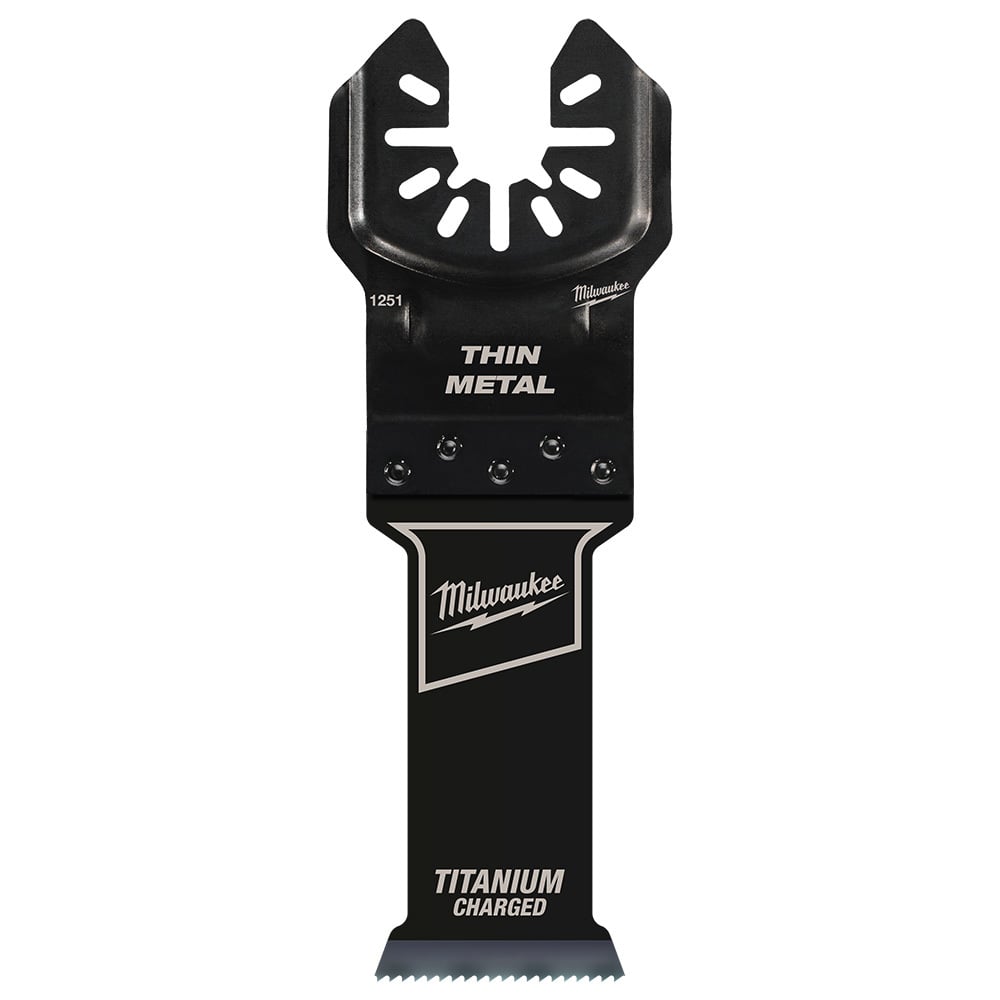 MILWAUKEE OPEN-LOK 1-1/8" TITANIUM CHARGED Bi-Metal Thin Metal Multi-Tool Blades 3PK