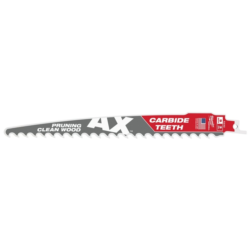 9" 3 TPI The AX with Carbide Teeth for Pruning & Clean Wood SAWZALL Blade 3PK