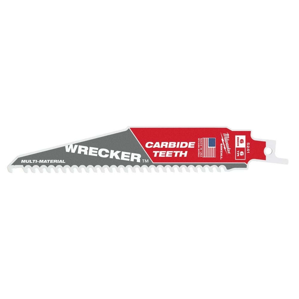 6 6 TPI THE WRECKER with Carbide Teeth SAWZALL Blade 3PK